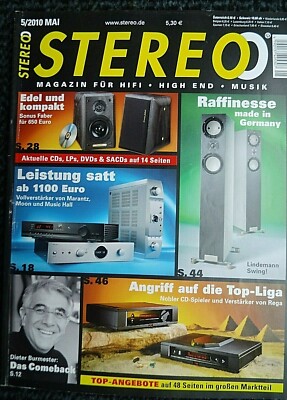 STEREO 5/10,AUDIO RESEARCH DSI 200,MUSIC HALL A50.2,CLEARAUDIO CONCEPT,MOON i3.3