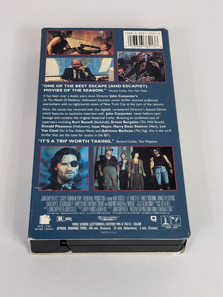 Escape From New York Director's Special Edition VHS RARE Promotional Video - Imagem 2 de 4
