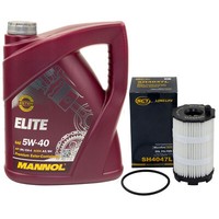 MotoröL Set 5W40 5 Liter + ÖLfilter SH4047L FüR Audi A4 A5 A6 A6 Avant Q7