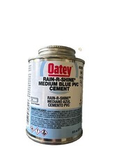 Oatey Cement Low VOC 8 Oz. Blue 30891 Rain-R-Shine Medium Blue PVC Cement