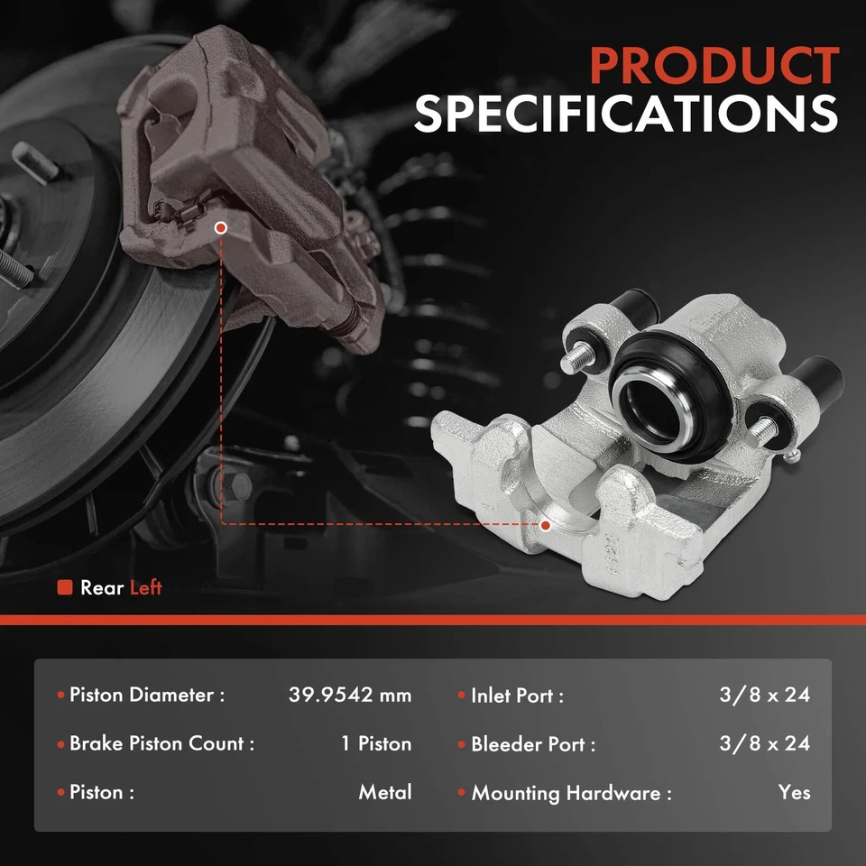 Штангенциркуль левого тормоза заднего водителя для Ford Escape 2005-2010 Mercury Mariner Tribute - Изображение 2 из 4