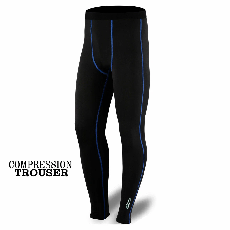 Mens Compression Trouser Rash Guard Base Layer Compression Tights Gym Yoga Pants - Image 4 of 4