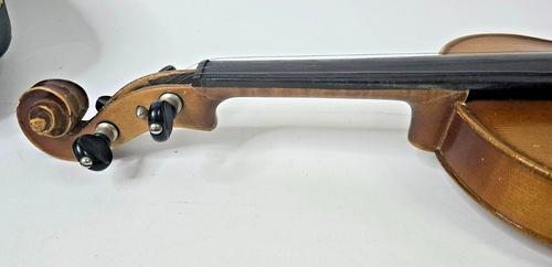 Vintage Antonius Stradivarius Copy 4/4 Violin Czecho Slovakia #104 PARTS REPAIR - Picture 14 of 21