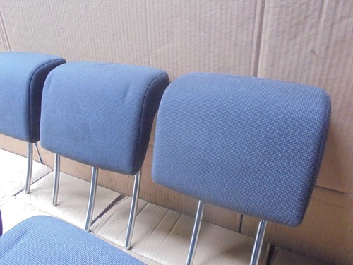 FORD C MAX 2008 SET OF FRONT AND REAR GREY TEXTILE PATTERNED HEADRESTS - Picture 11 of 14