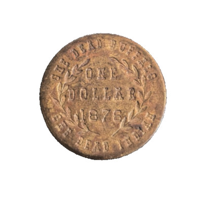 One Dead Buffalo One Dead Indian - Trade Token - One Dollar - 1876
