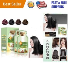 Natural Black Botanical Bubble Hair Dye - 10 x 20ml Packs for Easy Grey Coverage