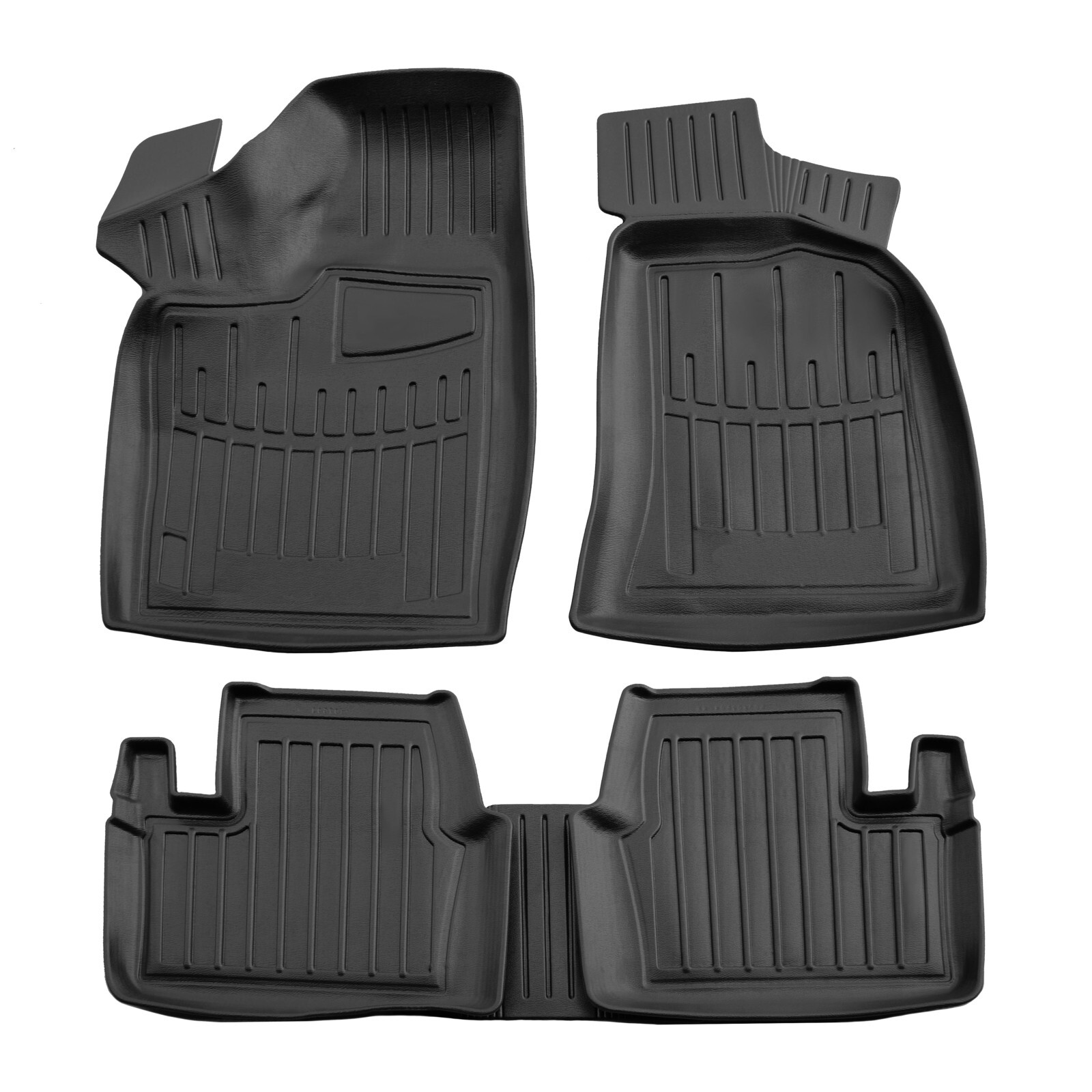 Tapis de sol en caoutchouc Volvo XC90 anti-boue imperméable à rebords hauts 3D