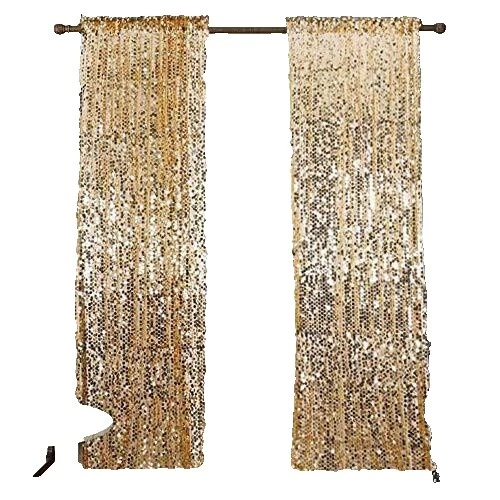 Patrón sólido de lentejuelas Cortinas de Ventana