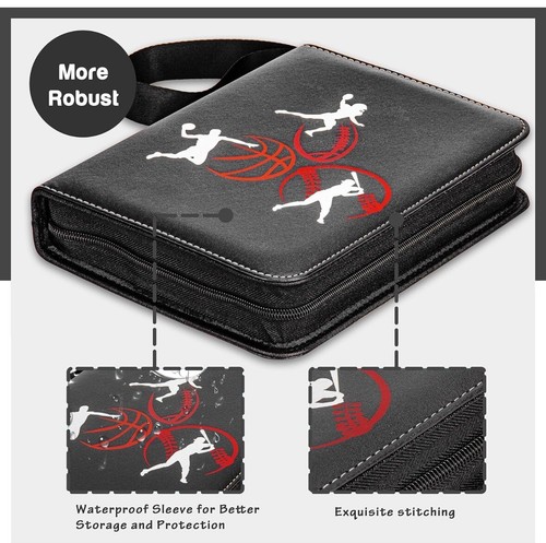 Card Binder 50 Pages for 400 Cards, Holder Card Album for Card Collector. Sports - Foto 3 di 7