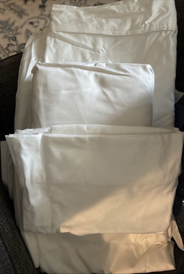 Threshold Queen Sheet Set Solid White Adults Bedroom Bedding Linens Rectangular