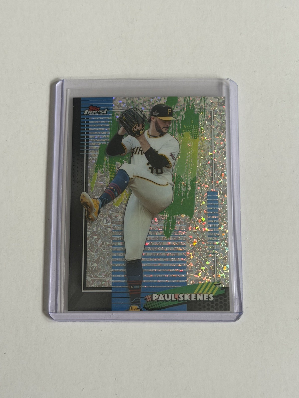 Paul Skenes 2026 Topps Finest Common Mini Diamond Refractor #110 Pirates view 1