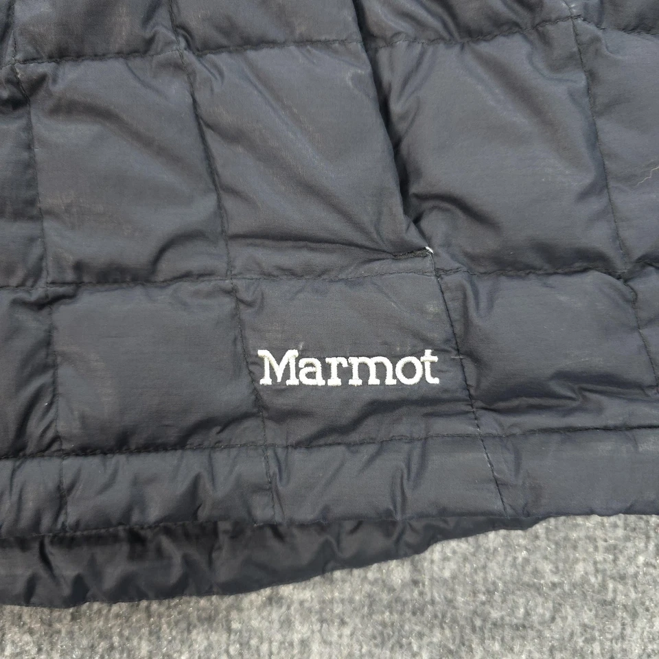 Marmot Jacket Womens Large Black 700 Fill Quilted Puffer Hiking Climb Outdoors - Image 4 of 4