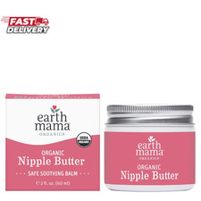 Earth Mama Organic Nipple Butter   Nipple Cream Safe for Breastfeeding  Postpa