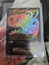 Eternatus Vmax Rainbow Black Foil Fan Art Vinyl Collector Pokemon Card 192/189