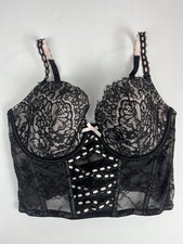 Victoria's Secret Dream Angels Heritage Ribbon Slot Corset Bra Sz S-DD