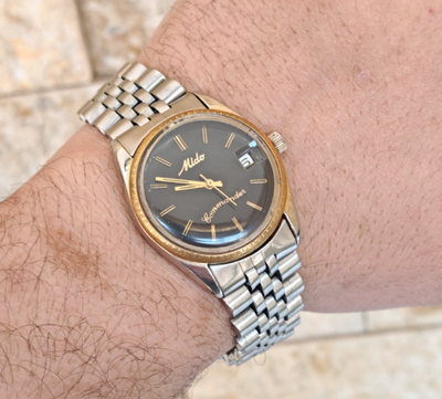 ミッチー様＊kyo＊Hand madeオーダー 1970's Vintage Mido Commander Automatic 36mm Gents Watch Date