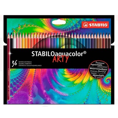 STABILO  AQUACOLOR 36ER ETUI ARTY AQUARELL-BUNTSTIFT NEU OVP