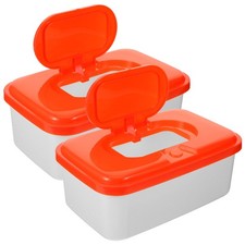2Pcs Baby Wipes Dispenser Wipe Holder Dispenser Paper Towels Box Case Tissue Box