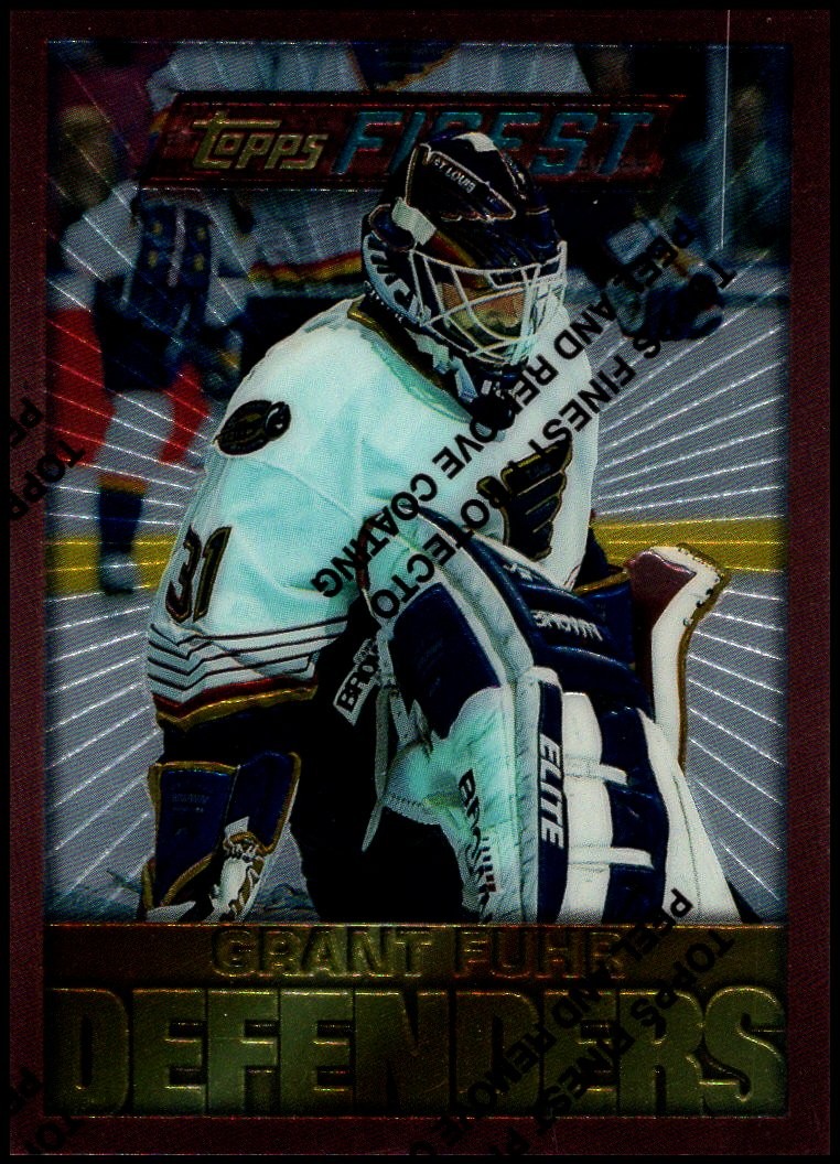 1995-96 Finest #113 Grant Fuhr - Defenders HOF FREE SHIPPING!