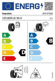 Superia Ecoblue2 4S XL 3PMSF 195/60 R18 96 H Ganzjahresreifen - Bild 2 von 2