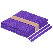 100pcs Wood Craft Sticks, 4.5 Inch Ice Cream Sticks Purple
