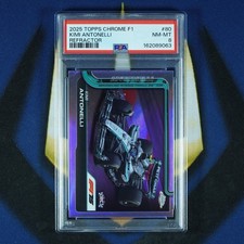 Kimi Antonelli 2025 Topps Chrome F1 Refractor #80 RC [PSA 8]