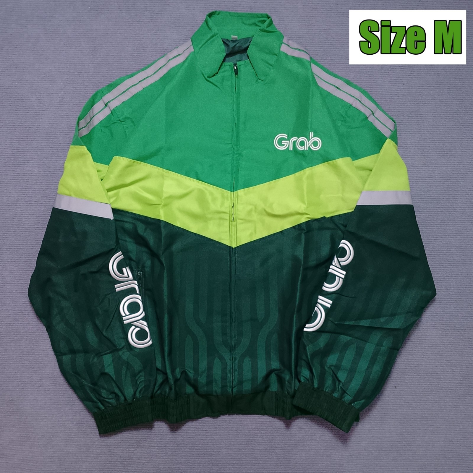 GRAB Food Delivery Rider Jacket Green Size M Thailand Employee Uniform