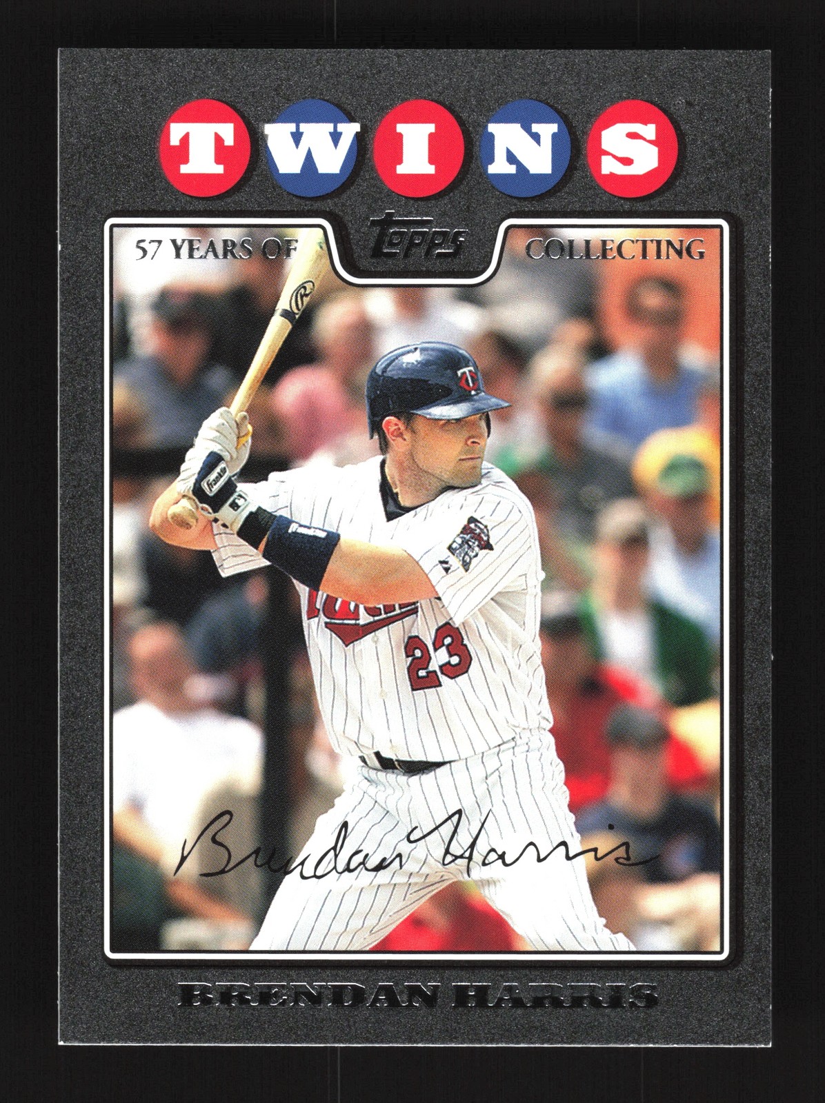 Brendan Harris Minnesota Twins 2008 Topps Update Black #UH30 SN /57
