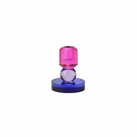 Gift Company Kerzenhalter Sari 1 Kugel KerzenstäNder Pink Flieder Lila H 10.5 Cm