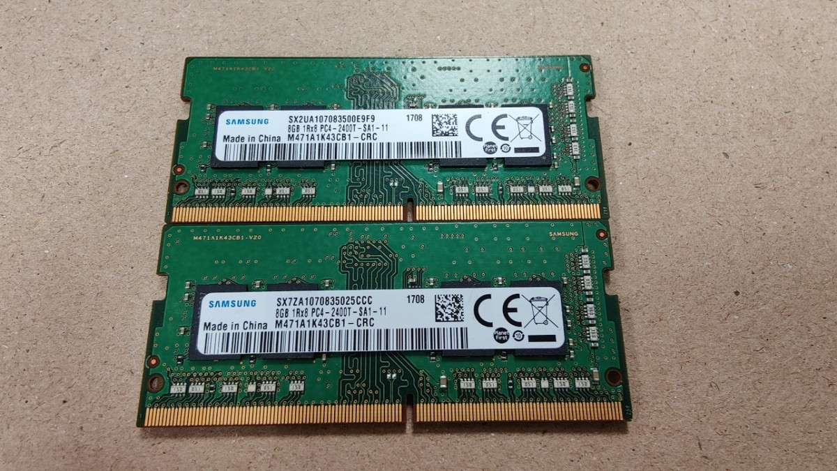 Samsung 16GB total (8GB x 2) PC4-2400T DDR4 SODIMM Memory RAM | eBay