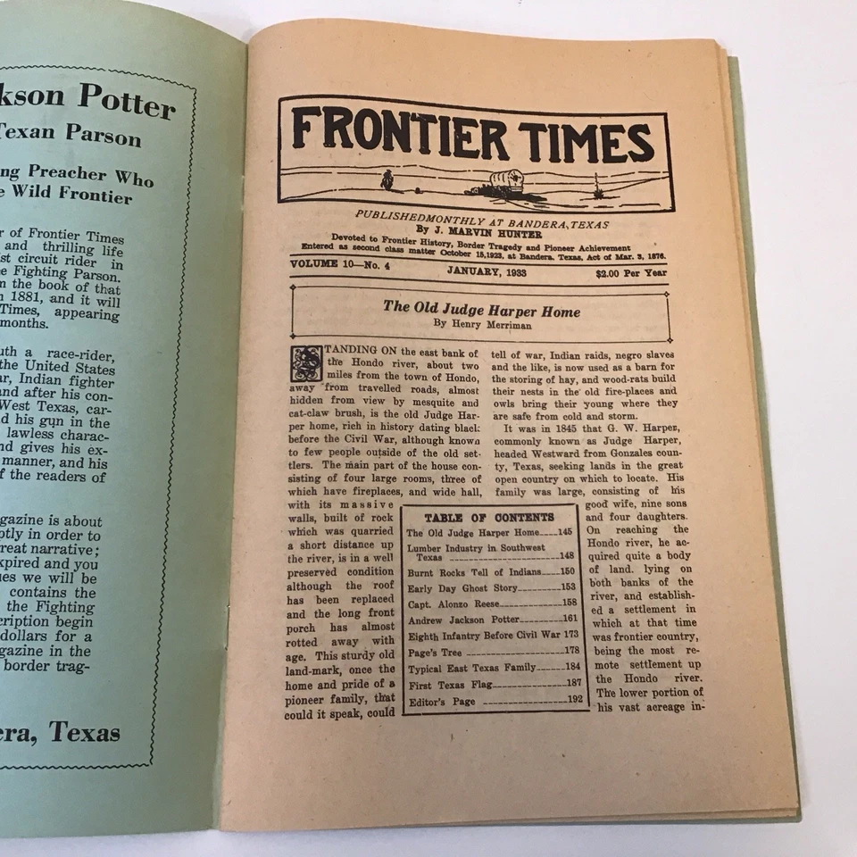 Frontier Times Vintage Magazines Lot of 6 January, 1933  thru June, 1933 - Image 4 of 4
