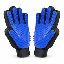 Z45 Pet Hair Remover Gloves &ndash; Gentle Grooming & Shedding Brush Blue And Black