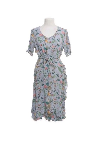 Zizzi, Kleid, Größe: S, Blau/Mehrfarbig, Viskose, Blumen, Damen #Eib