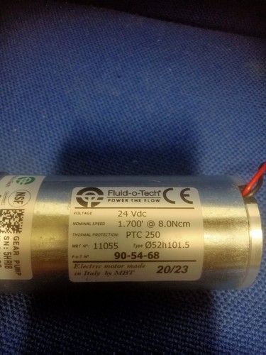 Fluid-o-Tec 24 VdC Pump Motor - Picture 3 of 4