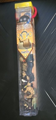 Plastoy Tubo Horse Equnine Riding Set Tube. New In Package Hand Painted Detailed