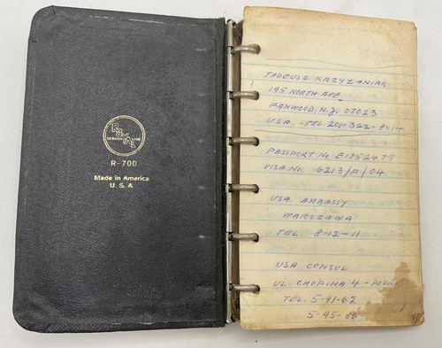 Vintage Royal Vernon 6 Ring Pocket Binder Notebook R-700 Cold War Travel Epheme