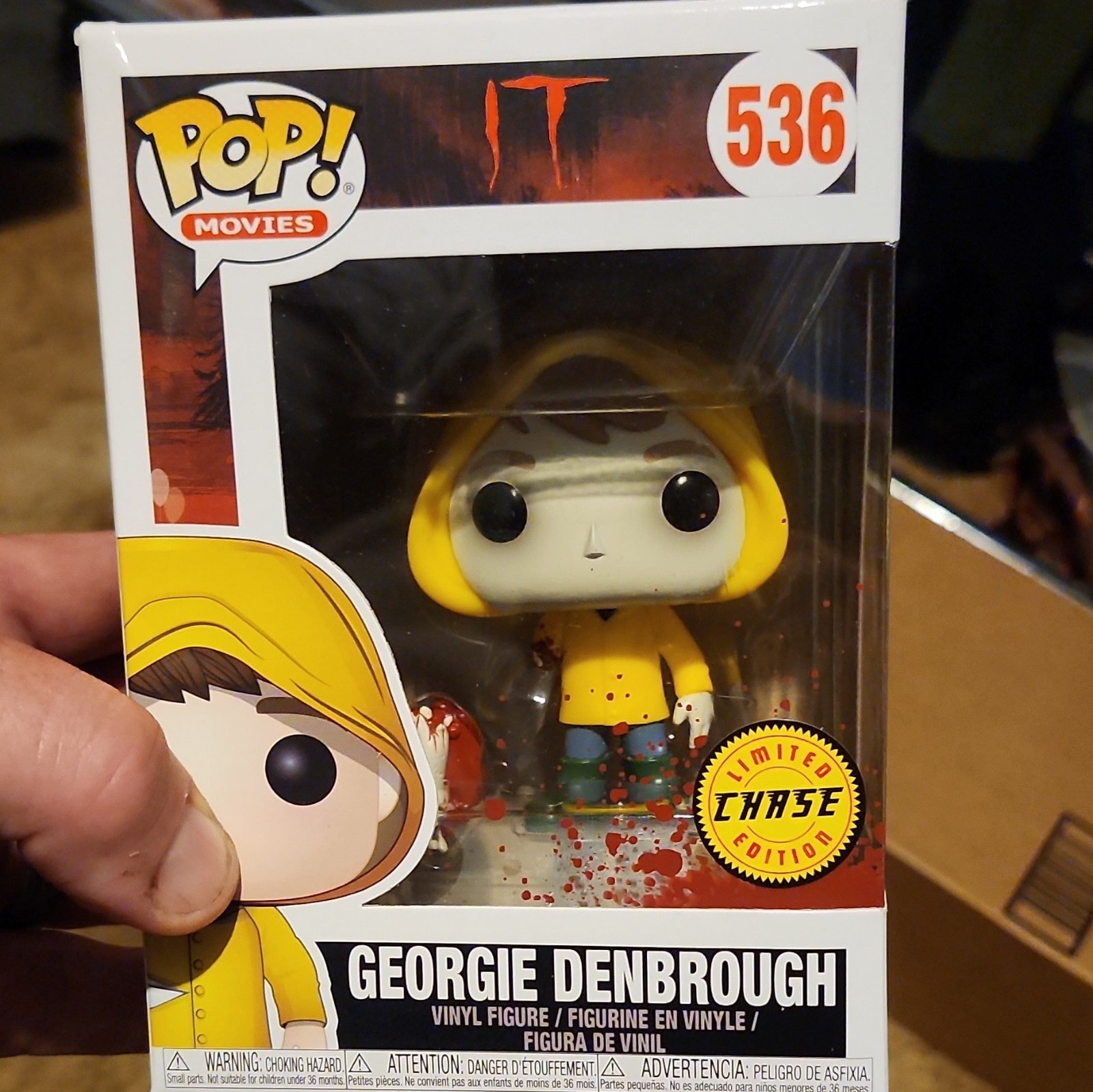 Funko Pop! Movies IT Georgie Denbrough Vinyl Figure #536 Chase Limited