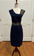 One of a Kind Mexican embroidered dress, hand Embroidered with Silk threads.