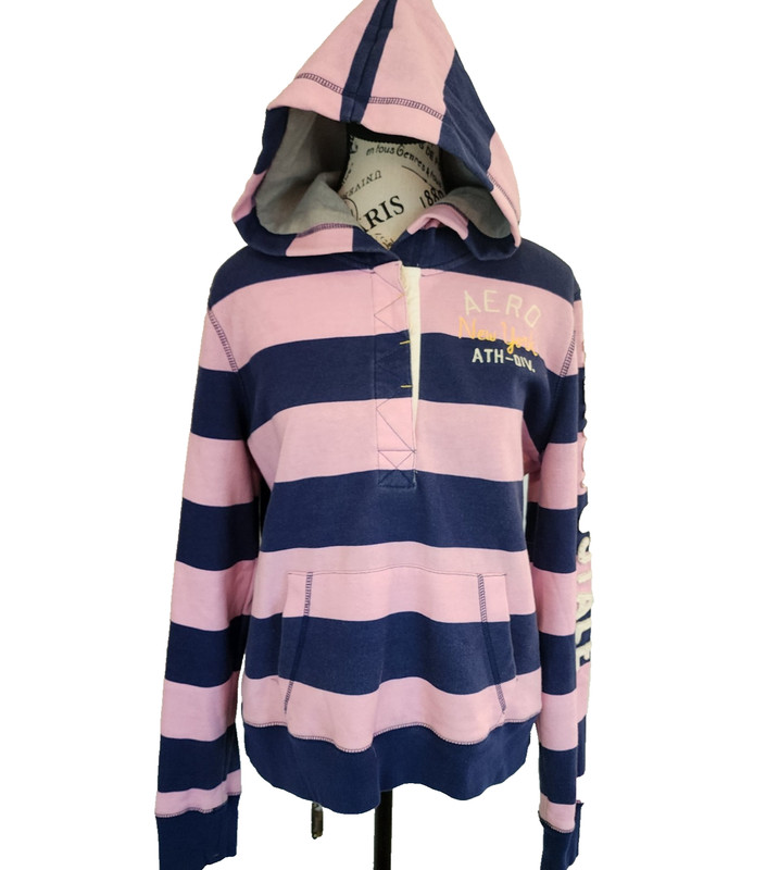 AEROPOSTALE purple striped sweater- size XL