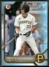 2022 Bowman Draft #BD-157 Tres Gonzalez Sky Blue #/499
