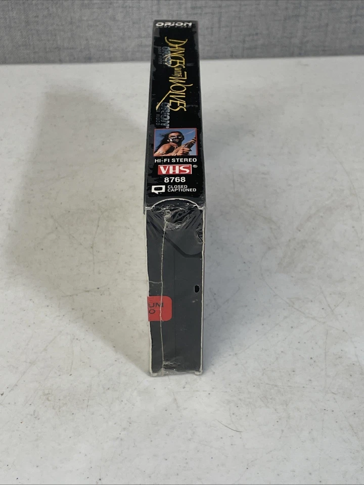 VHS Vintage Dances With Wolves FACTORY SEALED Premium Video Orion 1990 181 Min - Image 4 of 4