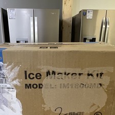 Midea IM1800MD Refrigerator Ice Maker Kit, 6 lb Bin, 3 lb/Day, Blue