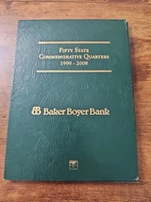 Fifty State Commemorative Quarters 1999-2008 Book Of Coins