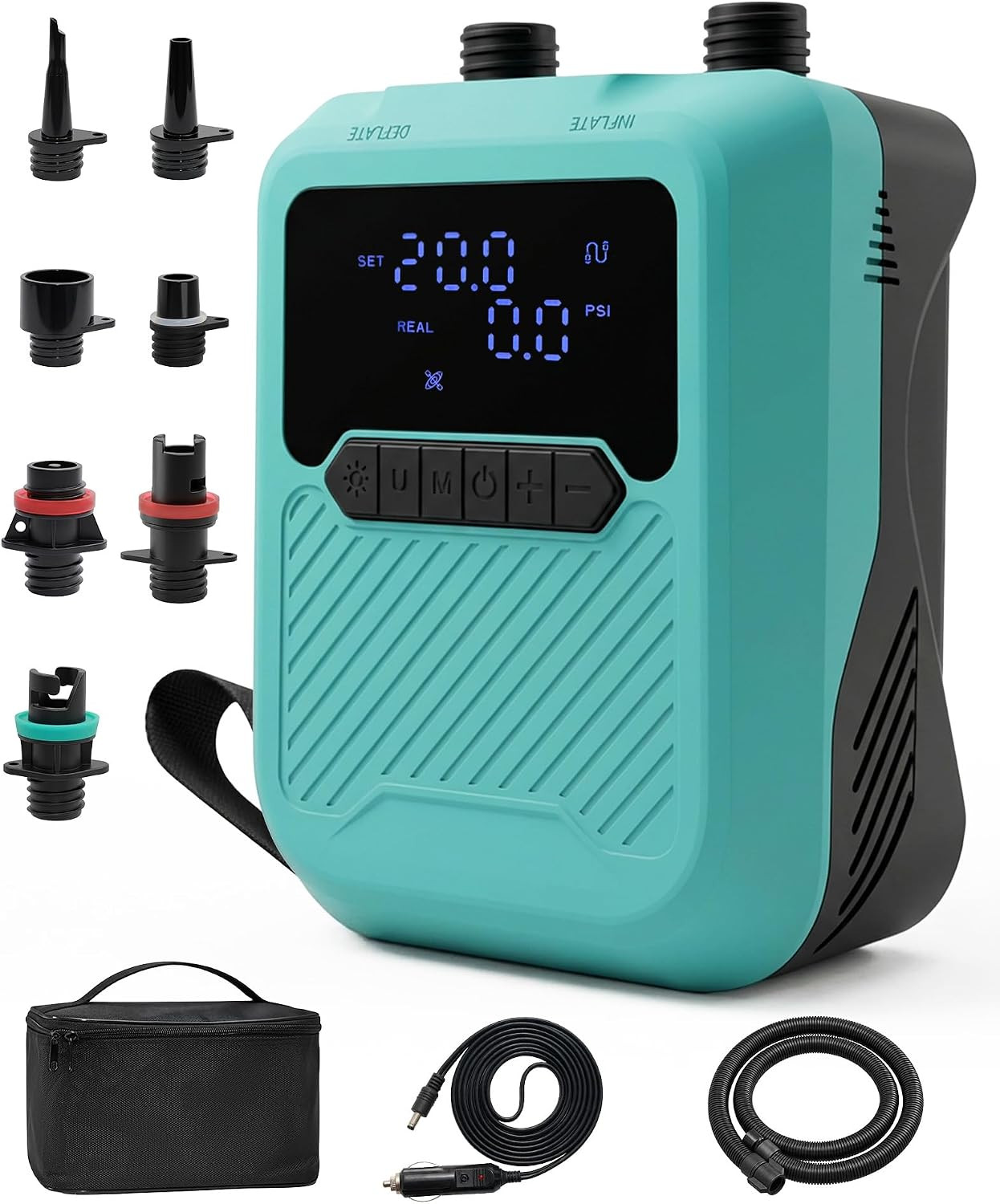 Paddle Board Electric Pump, 20PSI Sup Pump Paddleboard Car Powered Electric Pump