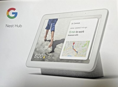 Google Nest Hub with Built-In Google Assistant, Chalk (GA00516-US