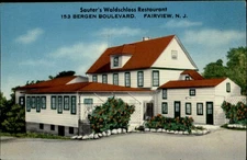 Sauter's Waldschloss Restaurant Fairview New Jersey vintage postcard h549