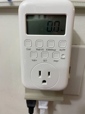 Power Consumption Meter Plug with Backlight Socket Monitor for Electricity Usage