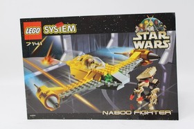 Lego Star Wars - 7141 - Naboo Fighter Complete w /Manual & Checklist of parts