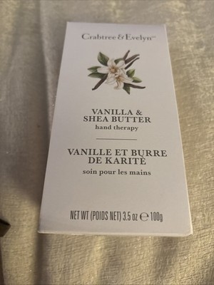 Crabtree & Evelyn Vanilla & Shea Butter Hand Therapy Cream 3.5 oz Sealed + Soap