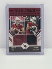 Panini Topps NFL 3 Card Lot Tune Wilson Team Duals Taylor Optic Hester Serial